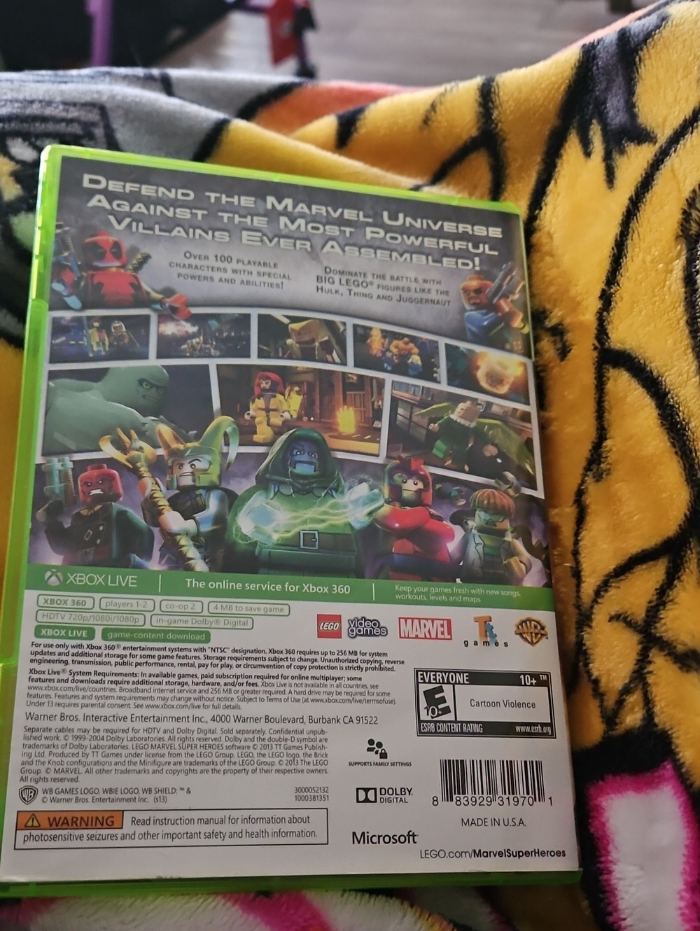 LEGO Marvel Super Heroes Xbox 360 Video Game - Green Case Only - Picture 2 of 2